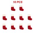 thumbnail image 1 of 1~10PCS New Year Christmas Socks Red Snowflake Alphabet Letters Christmas knitting Stocking Christmas Tree Decoration For Home, 1 of 5