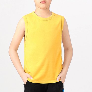 AherBiu 4-12 Years Boys Workout Tank Tops Crewneck Cotton Sleeveless Tshirts Summer Athletic Gym Running Tank Tops