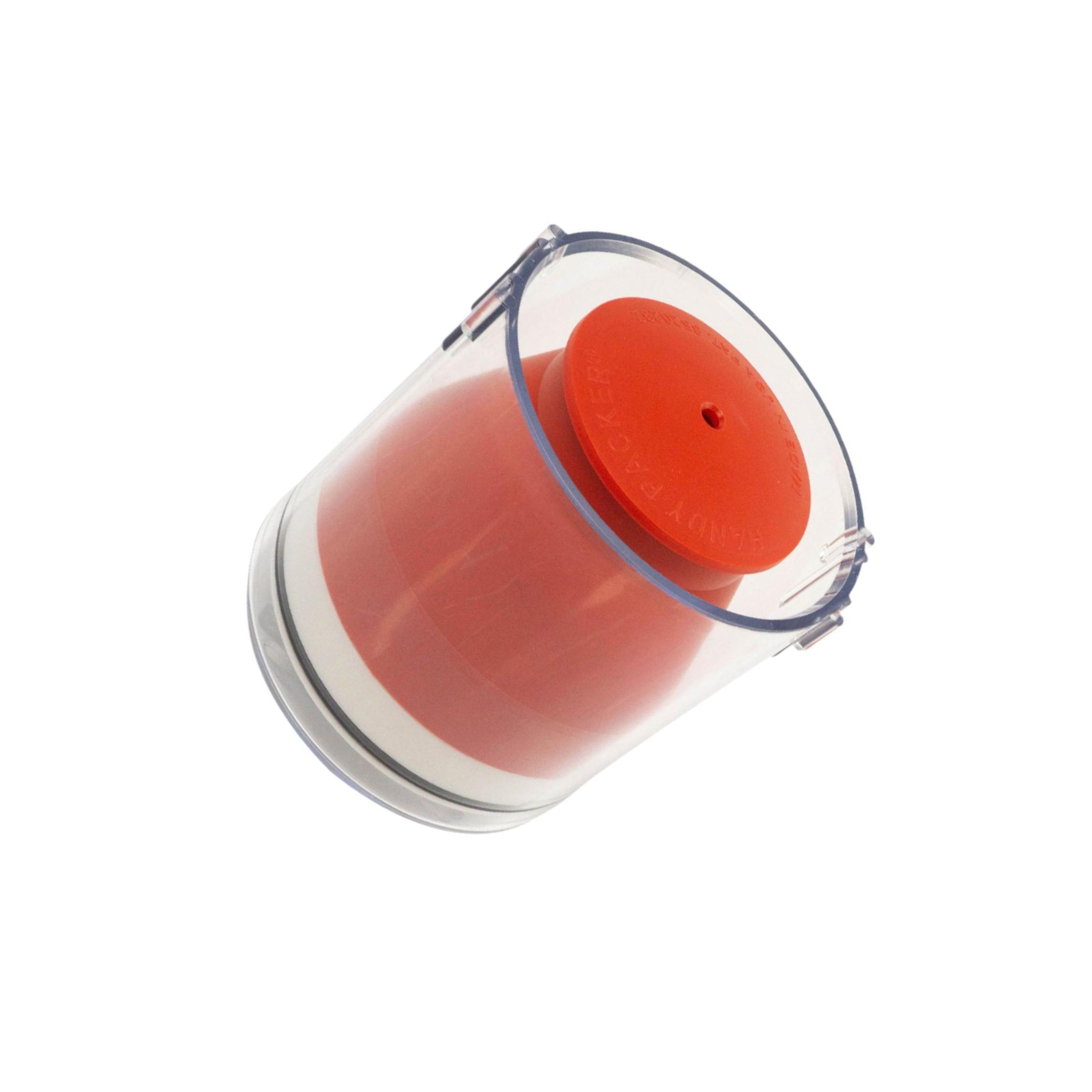 ZheElen Wheel Bearing Grease Packer Sturdy Portable for Components Auto Orange Red 10.8x10.8x12.8cm