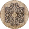 thumbnail image 1 of Ahgly Company Tapis Rond Intérieur Traditionnel Brun Rougeâtre Médaillon, 4 Pieds Rond, 1 of 6