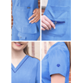 thumbnail image 4 of Adar Pro Heather Scrubs For Women - Elevated V-Neck Scrub Top, 4 of 7