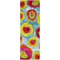 thumbnail image 1 of Unique Loom Lyon Floral Area Rug 2' x 6' Runner Blue/Yellow, 1 of 1