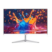 Riwcyla Desktop 24in High Clear 16:9 IPS Panel 250cd/m2 Ultra Thin LED Compatible with Eye Care Desktop with 1920x1080 Resolution 75HZ 1ms Response Time VGA and Interface