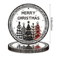 thumbnail image 3 of B Christmas Party Tableware Disposable Paper Plates Set Black White Checkered Christmas Tree Theme 9 Inch Plates 23X23Cm 9.06X9.06 Inches, 3 of 7
