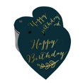 thumbnail image 1 of Inkdotpot 100 Pack Real Gold Foil Paper Tag Happy Birthday Favor Hang Tag, 1 of 1