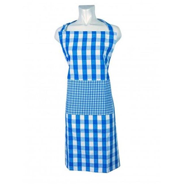 Mr. MJs Trading AG-37291 Kitchen Apron, Toro Blue Check