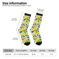 thumbnail image 2 of Lsque Lemon1 Printed Men's Crew Socks, Soft Durable Breathable Moisture-Wicking with Odor Control Cotton socks, 2 of 6