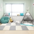 thumbnail image 1 of 36pcs Puzzle Floor Mats, 3.24 Sqm Coverage 0.39" Thin Baby Playmat Interlocking Tiles Play Mats Crawling Exercise Mat, 1 of 6