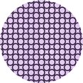 thumbnail image 1 of Ahgly Tapis Rond Lavable en Machine Intérieur Transitionnel Fleur Rose, 6 Pieds Rond, 1 of 7