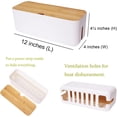 thumbnail image 3 of Cable Management Box Small White Cable Organizer Box Management, 3 of 5