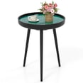 thumbnail image 1 of Costway Table d'Appoint Ronde de 16 Pouces Table Basse Moderne Mi-Siècle avec Décoration de Coquillages, 1 of 10