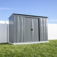 thumbnail image 2 of Arrow Classic 10 x 4 x 6 ft Charcoal Steel Storage Shed, 2 of 8
