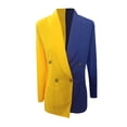thumbnail image 3 of 2025 Chandail en Molleton Patchwork à Blocs de Couleur pour Femme, Manches Longues, Col en V, Chandail à Capuchon en Molleton pour Femme, Veste, Ensemble, Robe, 3 of 5