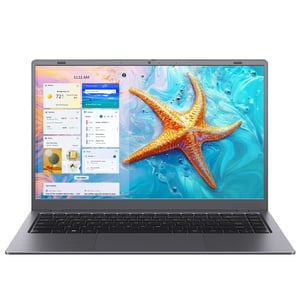 RNRUO 14" Ordinateur portable, 8GB RAM 256GB SSD Intel. 6500Y avec 2 Noyaux, 1080p Affichage, double 4K Produit, type C PD WiFi5 BT0, bureau de douane 2024 Windows 11 pour l'étude des affaires, Gris foncé
