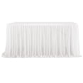 thumbnail image 2 of Kadlawus 6Pcs Tulles Table Skirt, Wedding Birthday Banquet Decorative Table Skirt, Ruffled Transparent Tablecloth for Party Dessert Table Decor, 2 of 9