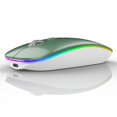 thumbnail image 1 of Souris Sans Fil Bluetooth Rechargeable Souris Silencieuse Double Mode (Bluetooth 5.1 + 2.4G) avec Récepteur Nano, 1 of 7