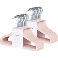 thumbnail image 1 of 3 Sprouts Baby Velvet, Non-Slip Clothes Hangers - Pack of 30 - Pink, 1 of 4