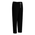 thumbnail image 4 of Sentmoon Plus Size Two Piece Sets for Women Short Sleeve Crew Neck Tunic Women's Solid Color Pocket With Elastic Drawstring Waist Long Pants Dry Cleaning Hand Clothes Nurse Clothes Set Suit, 4 of 8