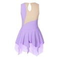 thumbnail image 2 of Jhaoyu Robe de Patinage à Glace Sans Manches pour Filles avec Strass Scintillants Robe de Danse Ballet Gymnastique Lavande 8, 2 of 7