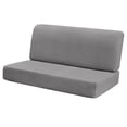 thumbnail image 5 of mmirethe RV Dinette Cushion Covers Easy Fitted Dark Stretch Slipcover Seat Sofa RV Elastic Gray Gray, 5 of 5