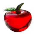 thumbnail image 2 of relayinert Fruit Statue Creative Glass Desk Decor Pear Car Dashboard Room Living Bedroom for Apple, 2 of 6
