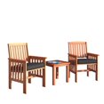thumbnail image 4 of CorLiving Miramar Hardwood Outdoor Chair and Side Table Set, 4 of 7