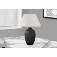 thumbnail image 1 of Monarch Specialties Lighting, 24"h, Table Lamp, Black Ceramic, Ivory / Cream Shade, Modern, 1 of 6
