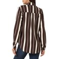 thumbnail image 3 of INSPIRE CHIC Chemises à Col à Revers pour Femmes, Boutonnées, Manches Longues Retroussables, m Brun, 3 of 6