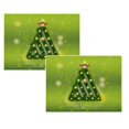 thumbnail image 1 of Oleegame Napperon 2 Pcs Napperons de Table de Noël Napperons de Table de Noël Rustiques Vintage Lavables, 1 of 4