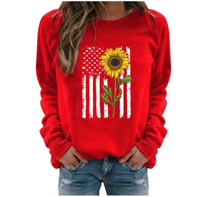 Blouse à Manches Longues pour Femmes Hiver Hauts Décontractés à Manches Longues pour Femmes Chandail en Molleton Imprimé Blouse Tee Chandail Long pour Femmes Hauts Décontractés à Manches Longues pour Femmes
