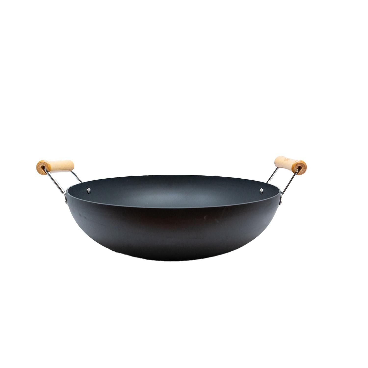Verka Anodised Iron Wok, Karahi (Kadai), 30cm, With Lid
