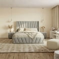 thumbnail image 1 of Velets Queen Bed Frame with Hydraulic Lift Storage, Upholstered Platform Bed, Tufted Headboard, Wood Slats, No Box Spring Needed, 1 of 8