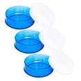 thumbnail image 1 of HAMPPLIES 3 Pcs Round Counting Sponge Blue Plastic Moistener for Bank Personnel, 1 of 7