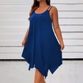 thumbnail image 1 of Ounisa Robe Camisole Midi Fluide Sans Manches à Encolure Dégagée et Ourlet Asymétrique pour Femme Grande Taille, 1 of 8