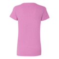 thumbnail image 3 of T-Shirt à Col en V pour Femmes en Coton Épais, L, Orchidée Radiant Chiné, 3 of 3