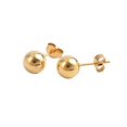 thumbnail image 1 of Queilt Gold Ball Stud Earrings, 1 of 4