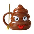thumbnail image 2 of Chmadoxn Cups Funny Ceramic Cup Creatives Weird Poop Cup Weird Poop Coffee Cup Poopy coffee cup, 2 of 6