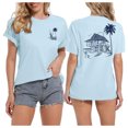 thumbnail image 1 of LUOGENLI T-shirts pour Femme pour Femmes T-Shirt Décontracté à Imprimé de Lettres Col Rond Manches Courtes T-Shirt Haut 4xlt T-shirts pour Femmes T-shirts Graphiques T-shirts de la Saint-Valentin Bleu Clair m, 1 of 3