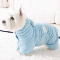 thumbnail image 5 of Hearth & Gear Quick Drying Pet Bathrobe And Towel With Hat Coral Absorbent Small Medium And Large Dog And Cat Bathrobe Suitable For Post Bath Pool And Beach Drying Accessories Pet Clothes for Small, 5 of 5