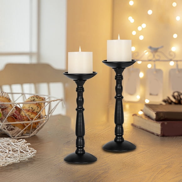 Decorative Iron Candlestick Holders for Dining Table, Romantic Candlelight Dinner Accessories, Holiday Table Setting Centerpiece Decor