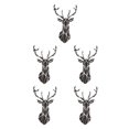 thumbnail image 3 of Wweixi Multifunctional 3D Mirror Deer Wall Sticker For Various Uses Personalized Home black L 5Set, 3 of 6