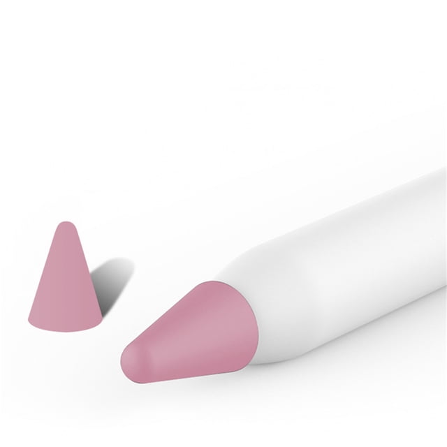 Pencil Tip Cover Silica Gel Soft Wearproof Pen Nib Writing Protection AccessoriesPink For IOS