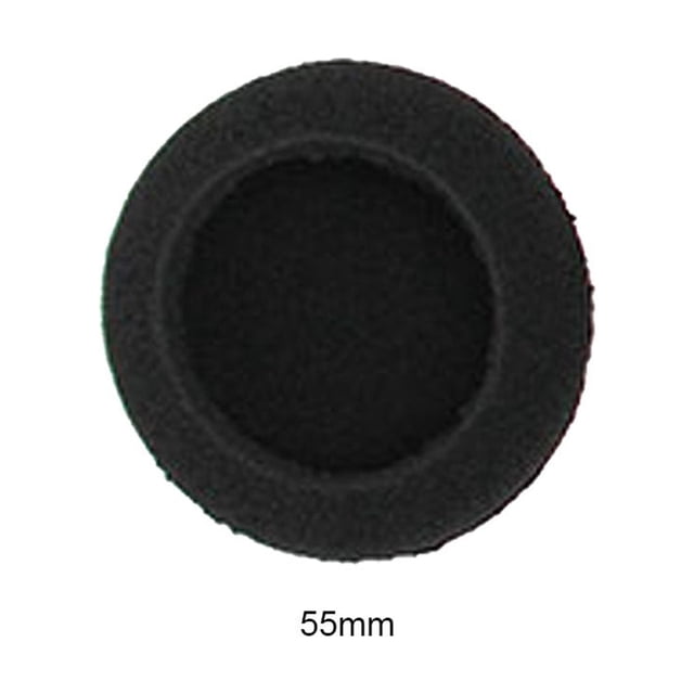 Ruiboury 1 Paire de Coussinets d'Écouteurs Ronds pour Casque de Jeu Protection Auditive Coussinets en Éponge Respirants 55mm