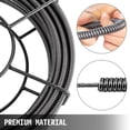 thumbnail image 4 of VEVOR Drain Cleaning Cable 50 Feet x 1/2 Inch Solid Core Cable Sewer Cable Drain Auger Cable Cleaner Snake Clog Pipe Drain Cleaning Cable Sewer Drain Auger Snake Pipe, 4 of 9