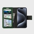 thumbnail image 2 of Caseco iPhone 15 Pro Wallet Case With Mag-Safe - 5th Ave - Green, 2 of 5