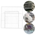 thumbnail image 4 of Pet Playpen Door Cage Metal Wire Indoor Turtle Enclosure Small Animals Fence Rabbit Puppy Expandable Panel White Dense Grid, 4 of 9