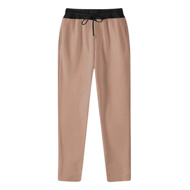 cfhntfmh Pantalon de Survêtement pour Hommes Doux Extensible Taille Élastique à Blocs de Couleur Pantalon à Cordon Pantalon Décontracté en Molleton Jogger Pantalon de Sport
