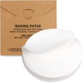 thumbnail image 1 of 200 Pcs Feuilles de Papier Parchemin pour Cuisson Rondes 8 Pouces, Moules à Gâteau Ronds Doublures en Papier Parchemin, Cercles de Papier Parchemin Antiadhésifs pour Cuisson, Moule à Cuisson pour Friteuse à Air Chaud Cuisson à la Vapeur Coupe à Pain Gâteau (Blanc-8 Pouces), 1 of 7
