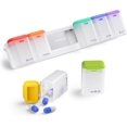 thumbnail image 1 of Weekly Pill Organizer Magnetic Removable Pill Box Day Time a Day Large Pill Case Travel Week Once Daily Medication Dispenser Medicine Container Holder for Supplement Vitamin Blac, 1 of 6