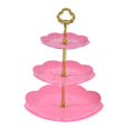 thumbnail image 4 of Cake Rack 3 Tiers Serving Tray Decor Decorative Wedding Party Décor Fruit Snack Plates Cup Cake Stand for Parties Celebration D, 4 of 8
